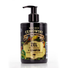 2-i-1 cedertræshampoo og showergel med aktivt kul 300 ml