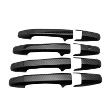 4Pcs Car Side Door Handle Frame Cover Trim for 2006-2011 Car Styling Carbon Fiber