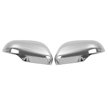 Car Chrome Rear View Rearview Side Glass Mirror Cover Trim Frame Side Mirror Caps for Triton L200 2019-2021