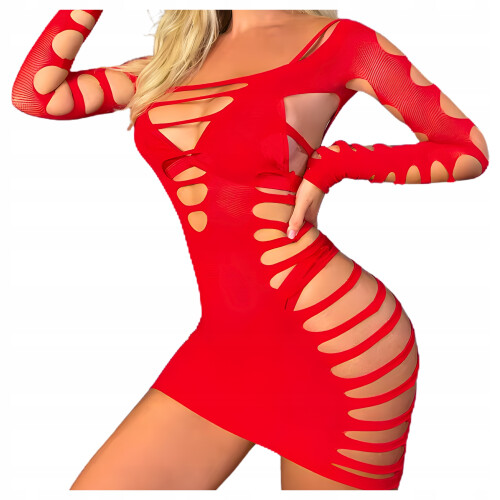 mini abito body rosso sexy ed erotico