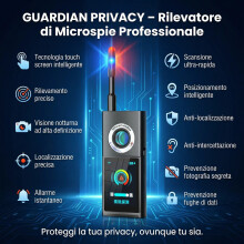 F888 Rilevatore Scanner Professionale di Microspie e Telecamere 50MHz-8GHz - Rileva GPS, Microfoni, Microcamere Wireless - Bonific
