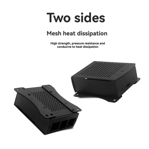 Aluminum Alloy Case Metel Shell with Hanging Bracket Support Cooling Fan for Raspberry Pi 4B for Raspberry Pi 4 Model B 2