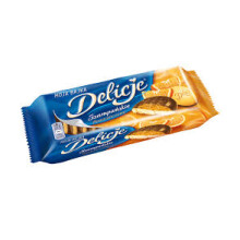 Delicje Szampańskie Svampekager med appelsingele overtrukket med chokolade 147 g