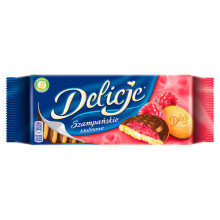 Delicje Szampańskie Svampekager med hindbærgelé overtrukket med chokolade 147 g