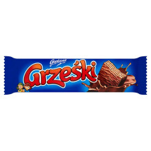 Grześki vaffel lagdelt med kakaocreme i chokolade 36 g