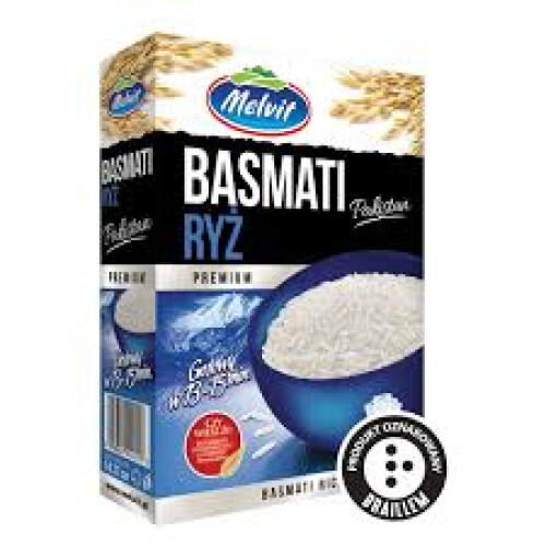 Melvit Premium Basmatiris Pakistan 400 g (4 poser)