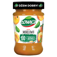 Łowicz Abrikosmarmelade med reduceret sukkerindhold 280 g