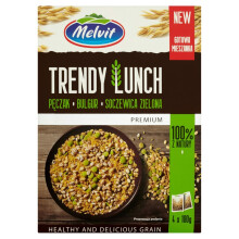 Melvit Premium Trendy Lunch bulgur byg grønne linser 400 g (4 poser)