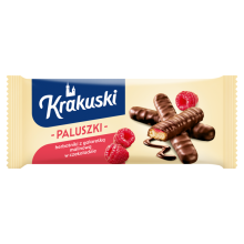 Krakuski Sticks med hindbærgelé i chokolade 144 g