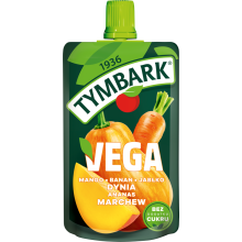 Tymbark Vega Mus mango banan æble græskar ananas gulerod 100 g