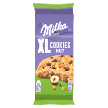 Milka XL Cookies Nødder Cookies med mælkechokoladestykker og nødder 184 g
