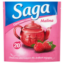 Saga Hindbærfrugtte 34 g (20 poser)