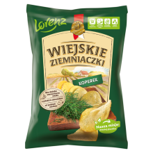 Landkartofler Kartoffelchips med dild 130 g