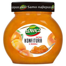 Łowicz Ekstra abrikosmarmelade med reduceret sukkerindhold 240 g
