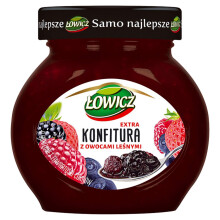 Łowicz Ekstra marmelade med skovfrugter med reduceret sukkerindhold 240 g