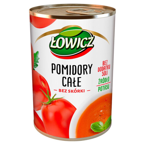 Łowicz hele flåede tomater 400 g