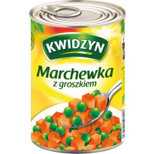 Kwidzyn Gulerødder med ærtern 400 g