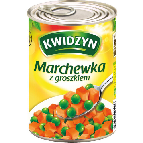 Kwidzyn Gulerødder med ærtern 400 g