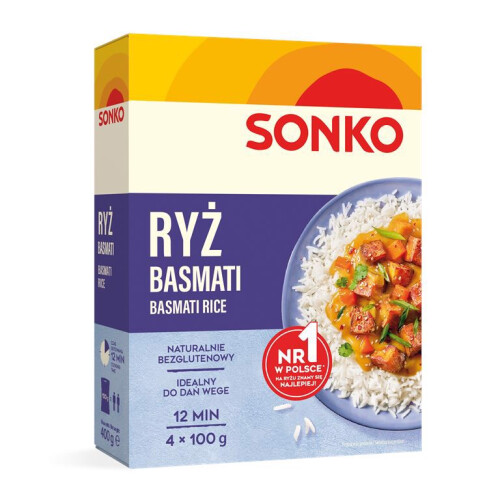 Sonko basmatiriisi 400 g (4 x 100 g)