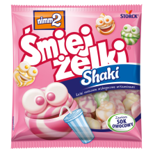 nimm2 Śmiejżelki Shaki Frugtgelé beriget med vitaminer 90 g