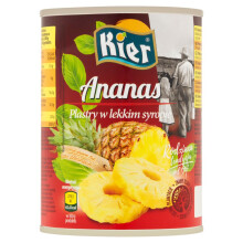 Kier Ananasskiver i let sirup 565 g