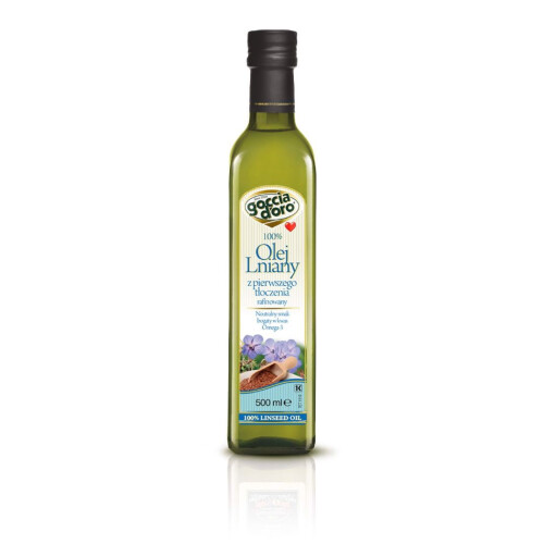 Goccia d'oro Linfrøolie 500 ml