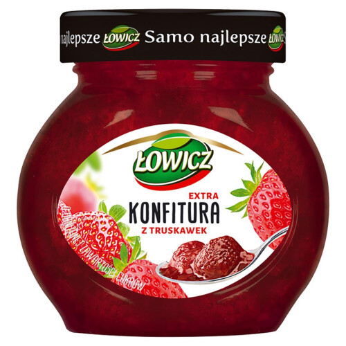 Łowicz Extra Mansikkahillo vähäsokerisella 240 g