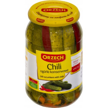 Valnøddesyltede chili-agurker 900 g