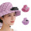Flower Print Solar Panel Hat With 3 Speed Adjustable-Khaki 4