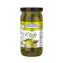 Helcom Udstenede Grønne Oliven - 230g Glas