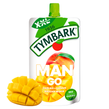 Tymbark 100% frugtmousse æble mango fersken banan 200 g