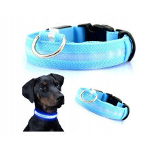 COLLAR LED CON BRILLOS PARA PERROS Y GATOS, CON RELIEVE, COLORES M