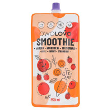 Æblesmoothie med gulerødder og jordbær 250 ml