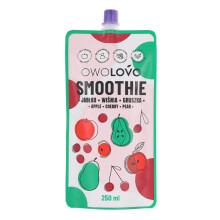 Æblesmoothie med pære og kirsebær 250 ml