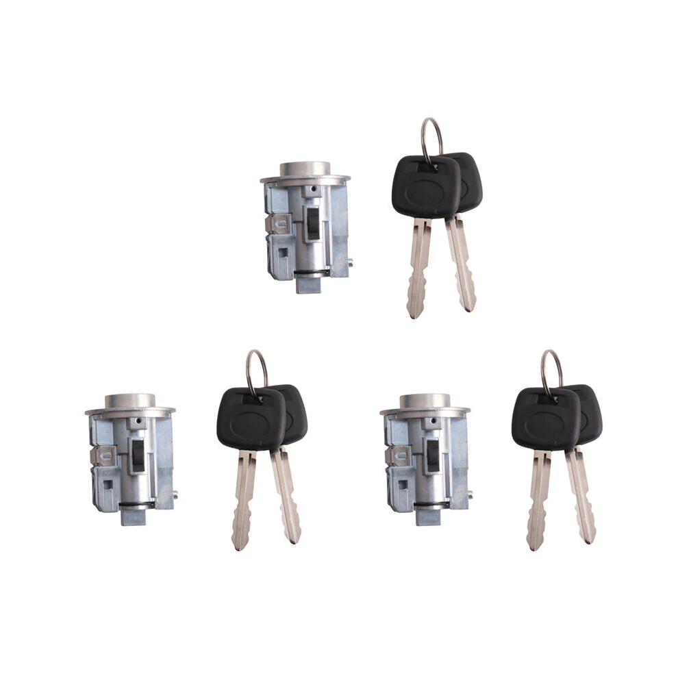 3X Ignition Lock Cylinder With 6 Keys For 2004-2013 Camry Hilux Tacoma 4.0L V6 2.7L L4 69057-0K010 69057-04030 6032592284043