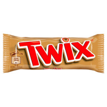 Twix-bar med småkager og karamel overtrukket med chokolade 50 g (2 x 25 g)