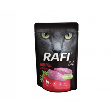 Rafi Märkä kissanruoka vasikanlihalla pusseissa 100 g