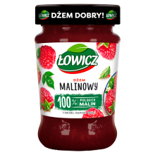 Łowicz Hindbærmarmelade med reduceret sukkerindhold 280 g