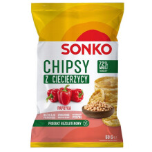Sonko kikærtechips med paprikasmag 60g
