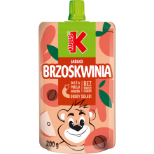 Kubuś Æble-ferskenmousse 200 g
