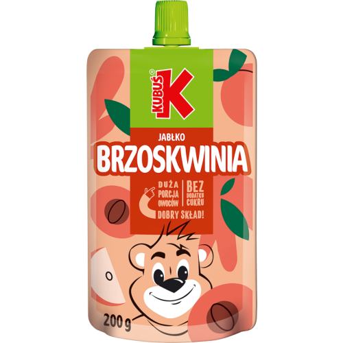 Kubuś Omena-persikkamousse 200 g