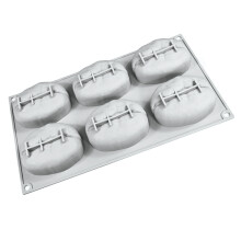 Silicone Nut Cake Molds Perfect For Mousse-6 coffee beans in a