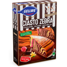 Gellwe Mix kotileivontaan Seeprakakku suklaa-vadelma-vanilja maku 438 g