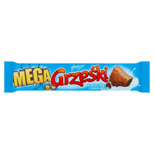 Grześki Mega Wafer lagdelt med kakaocreme i mælkechokolade 48 g