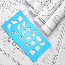 2 Pcs Sheet Metal Duct Fitting Template Reusable Stencils for Drawing Sheet Metal Fitting