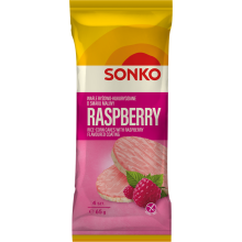 Sonko Ris- og majsvafler med hindbærsmag 65 g