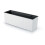 Maceta rectangular Urbi DUC600 con inserto | Blanca 1