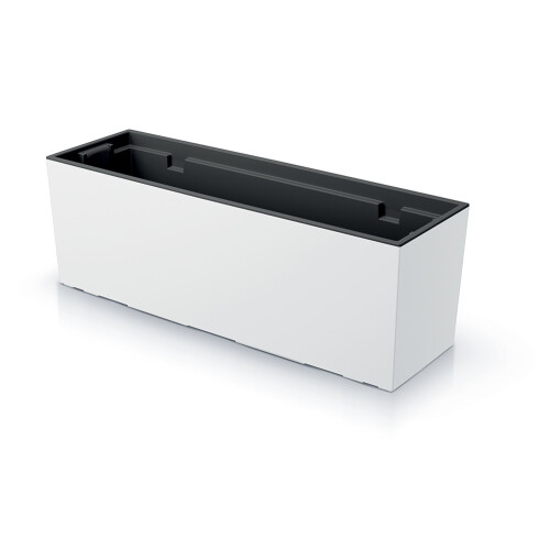 Maceta rectangular Urbi DUC600 con inserto | Blanca