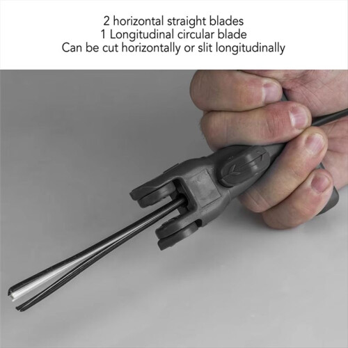 New Fiber Optic Cable Stripper Practical Multi Functional Adjustable Blade Depth Fiber Optic Drop Cable Slitter for FTTH