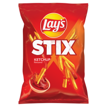 Lay's Stix ketchup-smagsatte kartoffelchips 130 g